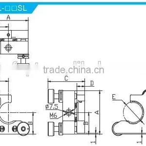 MSCL-1.5SL/Height of Center Height 30mm/high Stability Kinematic C Type Mounts With 2 Adjusters With Lock/Optical Mount thumbnail-2