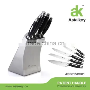 Germany 4116 Professional Stainless Steel 6 Piece Kitchen Knife Set in Stand thumbnail-1