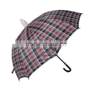 Promotional Auto Open Straight Non Water Drip Case Wooden Umbrella thumbnail-3
