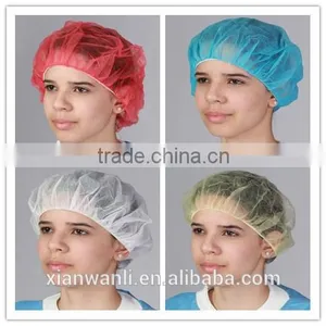 Bouffant Cap Red /18-24 Inch Disposable Round Cap thumbnail-1