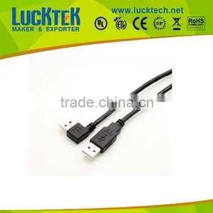 1FT USB 2.0 A Male to Right Angle A Male Cable, 1ft thumbnail-1