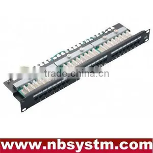 24 Port UTP Cat5e Patch Panel 19" 1U thumbnail-1