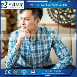 China Manufacture OEM Men Casual Check Shirts Mens Cotton Shirts thumbnail-2