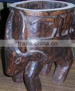 Wooden Bucket Buy at Best Prices on India Arts Palace thumbnail-1