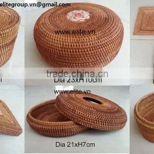 Rattan Basket, Green Tea Rattan Basket, Tea Basket thumbnail-1