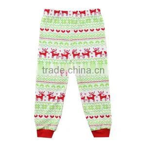 2016 Red Shirt Kids Pajamas Suit With Scarf Printed Christmas Deer Ruffle Pants Baby Autumn Clothes Christmas Infant Clothes thumbnail-5