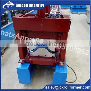 Botou City Classic Galvanized Aluminum Colored Glaze Steel Metal Roof Ridge Cap Tile Cold Roll Forming Making Machine thumbnail-1