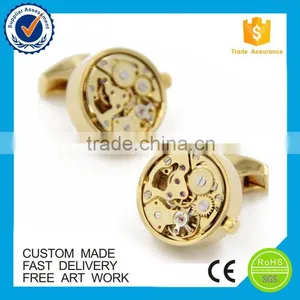 High Quality Automatic Movement Men Steampunk Cufflinks thumbnail-4