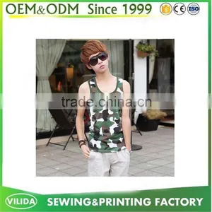 Manufacturer Custom Camo Tank Top,Man Tank Top,Workout Tank Top for Sale thumbnail-1