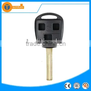 3 Button Transponder Blank Remote Key Shell With Short Toy48 Blade With Logo and Chip Groove for Lexus Rx330 Is200 Lx470 thumbnail-2