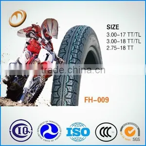 High Quality Wholesale Rubber Motorcycle Tyre 3.00-17 thumbnail-1