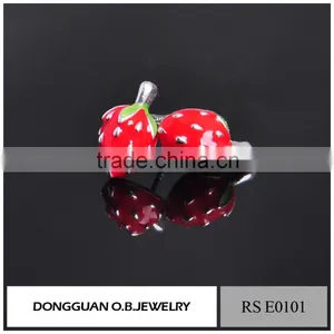 Wholesale European Style Free Shipping Silver Stud Earrings thumbnail-6