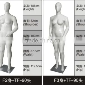 Plus Size White Glossy Sexy High Quality Mannequin Factory In China thumbnail-6