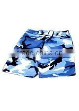 Blue White Color MMA Shorts thumbnail-1