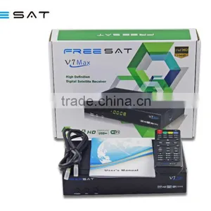 Original Manufacture Support Cccam Newcam Powrvu Biss Key 3G Youtube DVB-S2 Satellite TV Decorder Freesat V7 Max Set Top Box thumbnail-6