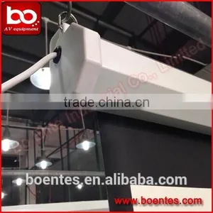 Conference System for 84 Inch Fast Folding Remote Control Matte White Electric Projection Screen thumbnail-3