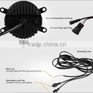 Emark Professional Standrad 90mm LED Fog Light With DRLs thumbnail-3