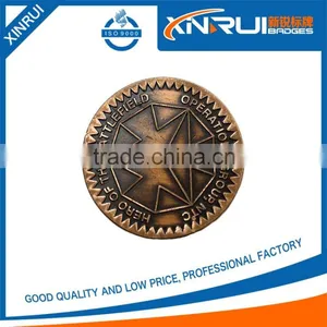 Shenzhen China Factory Whosale Customized Metal Antiqu Coin thumbnail-1