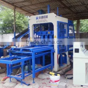 Block Making Machine for Sale HYM- QT4-15 Automatic Cement Brick Machine Mobile Block Machine thumbnail-1