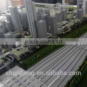3D Plexiglass Building Model of Railway Station Regional Planning thumbnail-1