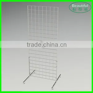 China Factory Metal Chrome Gridwall Panel,Grid Wall Freestanding thumbnail-1