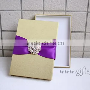 Handmade Luxury Wedding Invitation Boxes Wholesale thumbnail-1