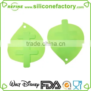Novelty Creative Food Safety Leaf Shaped Silicone Hot Pot Cooling Coaster thumbnail-2