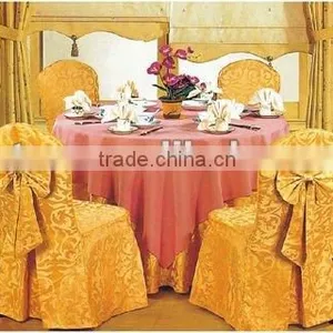 China Supplier Useful Universal Ruched Chair Cover thumbnail-1