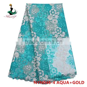 2016 Haniye Fashionable African Embroidered Net Tulle Lace Fabric/tulle Lace Fabric/NYN46 thumbnail-3