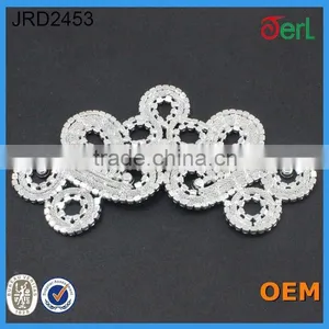 New Arrival Bridal Jewelry Bling Crystal Rhinestone Applique for Wedding Dress thumbnail-4