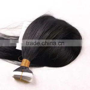 Wholesale Price Qingdao Factory Brazilian Virgin Hair Extension Human Silky Straight Tape In Hair Extension thumbnail-1