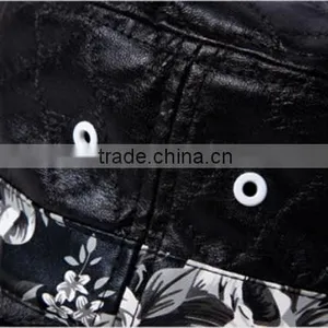 2014 Qulited Leather Embroidery Bucket Boonie Custom Hat Wholesale thumbnail-4