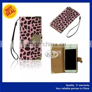 KLT Leopard Print Zebra-stripe Style 5" Inch 6" Inch Leather Case thumbnail-5