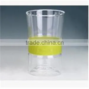Double Wall Glass Coffee Cup With Silicone Sleeve Without Cap.360ML thumbnail-1