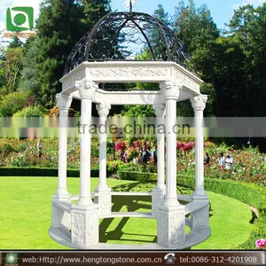 Stone Carving Hometown Supply High Quality Decoraction Marble Gazebo thumbnail-1