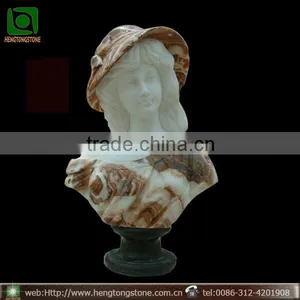 White Marble Woman Bust Sculpture thumbnail-1