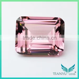 Loose Synthetic Gemstone #139 Emerald Cut Nanosital Stone Wholesale Price thumbnail-4