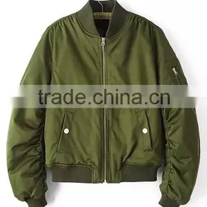 High Quality Bomber Jacket - 2016 Latest High Quality Wholesale Custom Men Winter Jackets Plain Fashion Design Bomber Jacket thumbnail-1