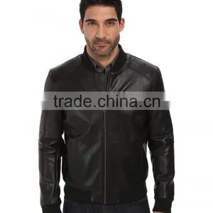 High Quality Bomber Jacket - New Custom Made High Quality Custom Coach Jackets, Custom Leather Bomber Jacket White/black thumbnail-1