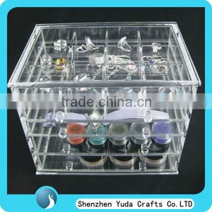 Clear Acryic Make up Drawers, Acrylic Drawers Jewelry Storage Organizer thumbnail-1