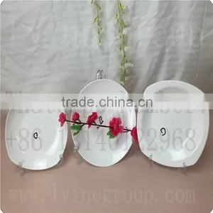 Wholesale Ceramic Special Shape White Goose Dinner Plate thumbnail-1