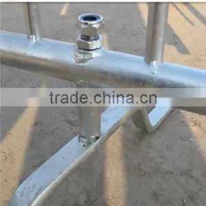1.5"(38mmOD) Frame Pipe 1.1m Highx2.15m Wide Hot Dipped Galvanized Steel Metal Traffic Safety and Crowd Control Barrier thumbnail-3