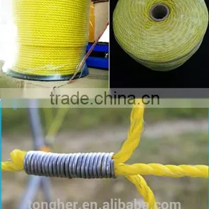 Electric Fencing Wire Rope Tape , Polywire Polyrope Polytape Twisted Steel Stainless Steel Wire thumbnail-4