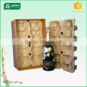 Cheap Price Bio Wine Fixed Tray Molded Pulp For Wine For Sale thumbnail-3