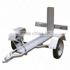 Hot Dipping Galvanized Single Motorcycle Trailer thumbnail-1