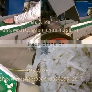 Automatic Waste Rags Glass Fibre Polyster Yarn Leather Cutting Machine thumbnail-2