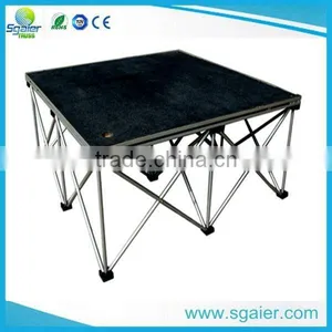 4ft*8ft,3.3ft*3.3ft Aluminum /steel Folding Stage for Sale thumbnail-4
