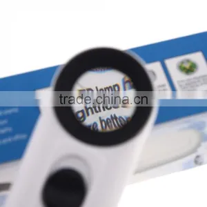 Handheld Reading Magnifying Glass 40X LED Light Jeweler High-Power Eye Loupe Potable Hand Hold Magnifier With LED Hot Sale thumbnail-6