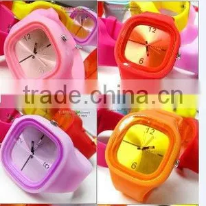 Business Advertising Promotion Gift Premiums Decorative Colorful Personalized Silicone Watch thumbnail-1