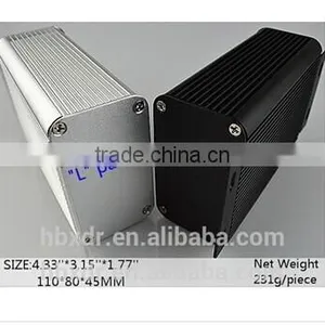 CNC Machining Waterproof Black Anodized Extruded Aluminum Enclosures thumbnail-1